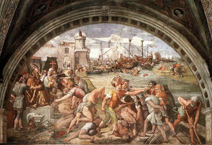 RAFFAELLO Sanzio The Battle of Ostia China oil painting art